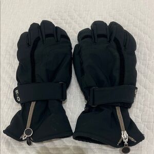 E+O Women’s Black Winter Ski Gloves size large L